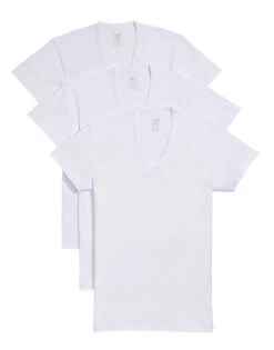 2xist 3-Pack Essential Slim Fit V-Neck T-Shirt 020341 -Freshpair Lingerie Store 020341 101NL