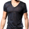 Andrew Christian Carbon Burnout V-Neck Tee 10372 -Freshpair Lingerie Store 10372Shirt01