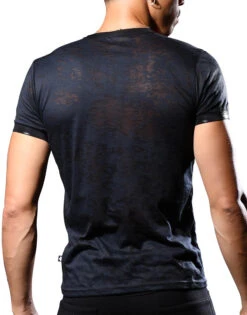 Andrew Christian Carbon Burnout V-Neck Tee 10372 7 Andrew Christian Carbon Burnout V-Neck Tee 10372 -Freshpair Lingerie Store 10372Shirt05