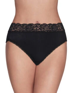 Vanity Fair Flattering Lace Hi Cut Brief 13280 -Freshpair Lingerie Store 13280 MidnightBlack 500 1Front 3x4 53487ca1 21a1 4b38 a0af 05bcd8111402
