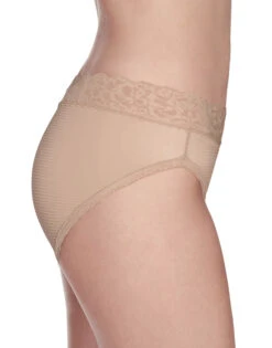 Vanity Fair Flattering Lace Hi Cut Brief 13280 -Freshpair Lingerie Store 13280 RoseBeige 3071 3Side 3x4 1