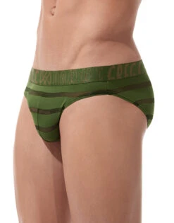 Gregg Homme Encore Brief 160603 -Freshpair Lingerie Store 160603 KHAKI close side 1