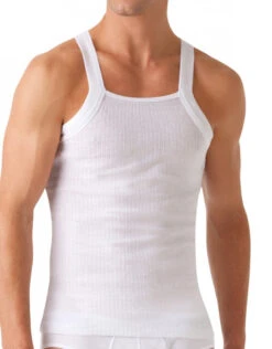 2xist Men's 2-Pack Essential Range Square Cut Tank Tops 020227 -Freshpair Lingerie Store 202593