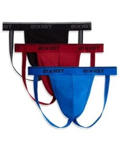 2xist 3-Pack Stretch Jock Strap 021322 -Freshpair Lingerie Store 2xist 021322 Scotts Red Black Sky Diver FLAT e73b84bb 2f27 49e8 b03d b3d2003c4122