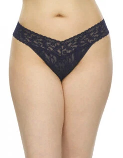 Hanky Panky Stretch Original Rise Lace Plus Size Thong 4811X -Freshpair Lingerie Store 309269