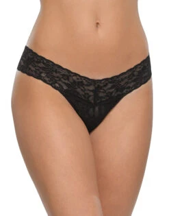 Hanky Panky Signature Lace 5 Pack Low Rise Thong 4911FPK -Freshpair Lingerie Store 4911FPK black