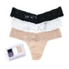 Hanky Panky 3 Pack Cotton With A Conscience Low Rise Thong 8915813PK