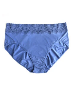 Hanky Panky Cotton With A Conscience Plus Size French Brief 892461X -Freshpair Lingerie Store 892461X WashedIndigo