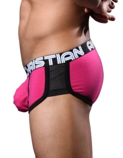 Andrew Christian Show It Retro Pop Mesh Boxer 92834 -Freshpair Lingerie Store 92834Boxer Fuchsia03