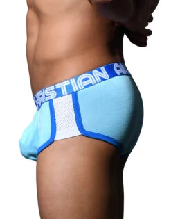 Andrew Christian Show It Retro Pop Mesh Boxer 92834 -Freshpair Lingerie Store 92834Boxer Sky03