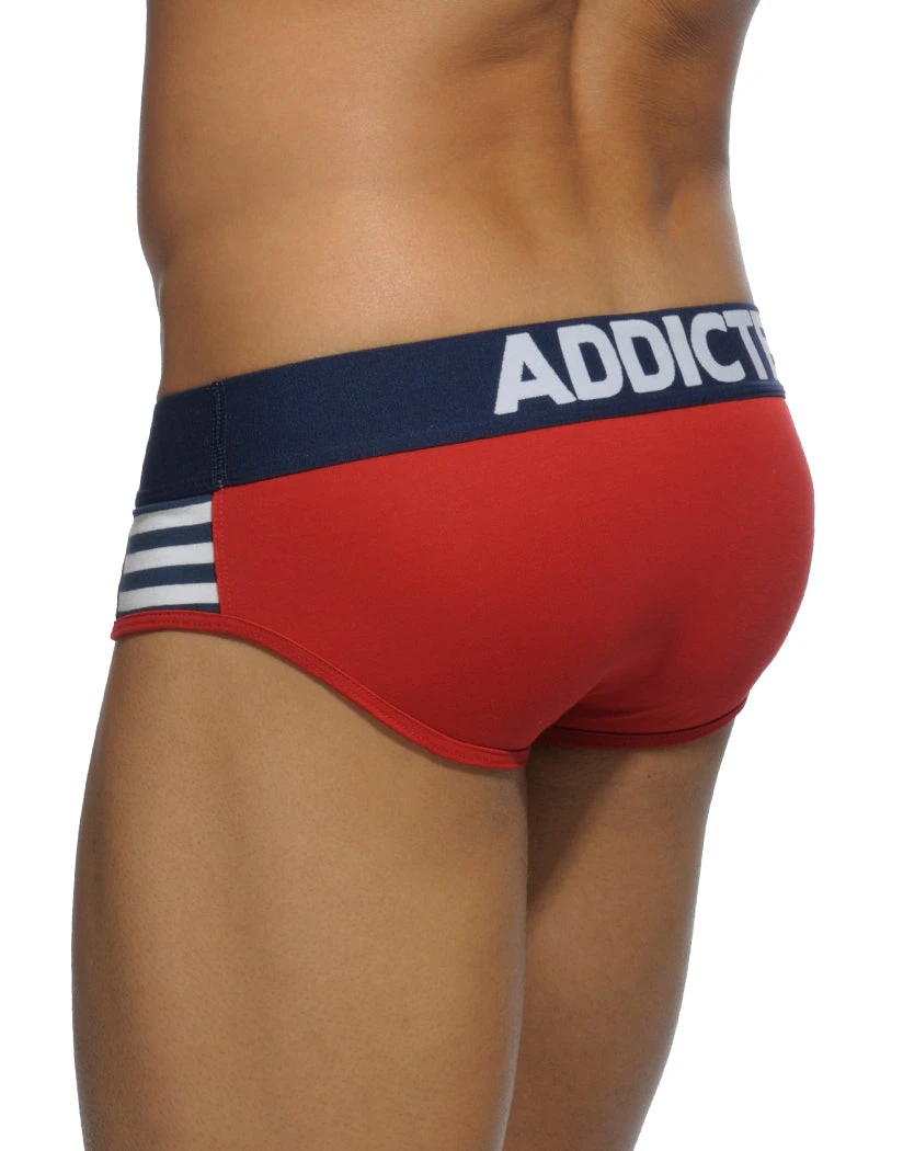 Addicted Men's Sailor Stripes Brief AD510 7 Addicted Men's Sailor Stripes Brief AD510 - Image 5