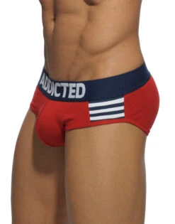Addicted Men's Sailor Stripes Brief AD510 13 Addicted Men's Sailor Stripes Brief AD510 -Freshpair Lingerie Store AD510 C06L 1