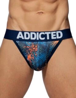 Addicted 3- Pack Tropical Mesh Jock Push Up AD911P -Freshpair Lingerie Store AD911 C09F