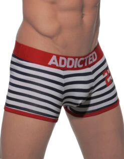 Addicted Men's Sailor Boxer AD142 -Freshpair Lingerie Store Addicted AD142 Red Sailor B 1
