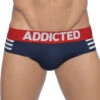 Addicted Men's Sailor Stripes Brief AD510 2 Addicted Men's Sailor Stripes Brief AD510 -Freshpair Lingerie Store Addicted AD510 Navy Blue C09 B 1