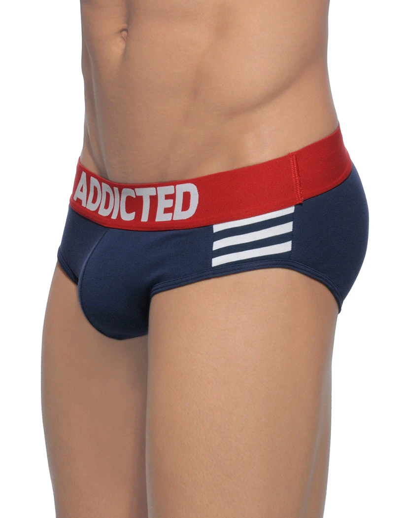 Addicted Men's Sailor Stripes Brief AD510 5 Addicted Men's Sailor Stripes Brief AD510 - Image 3