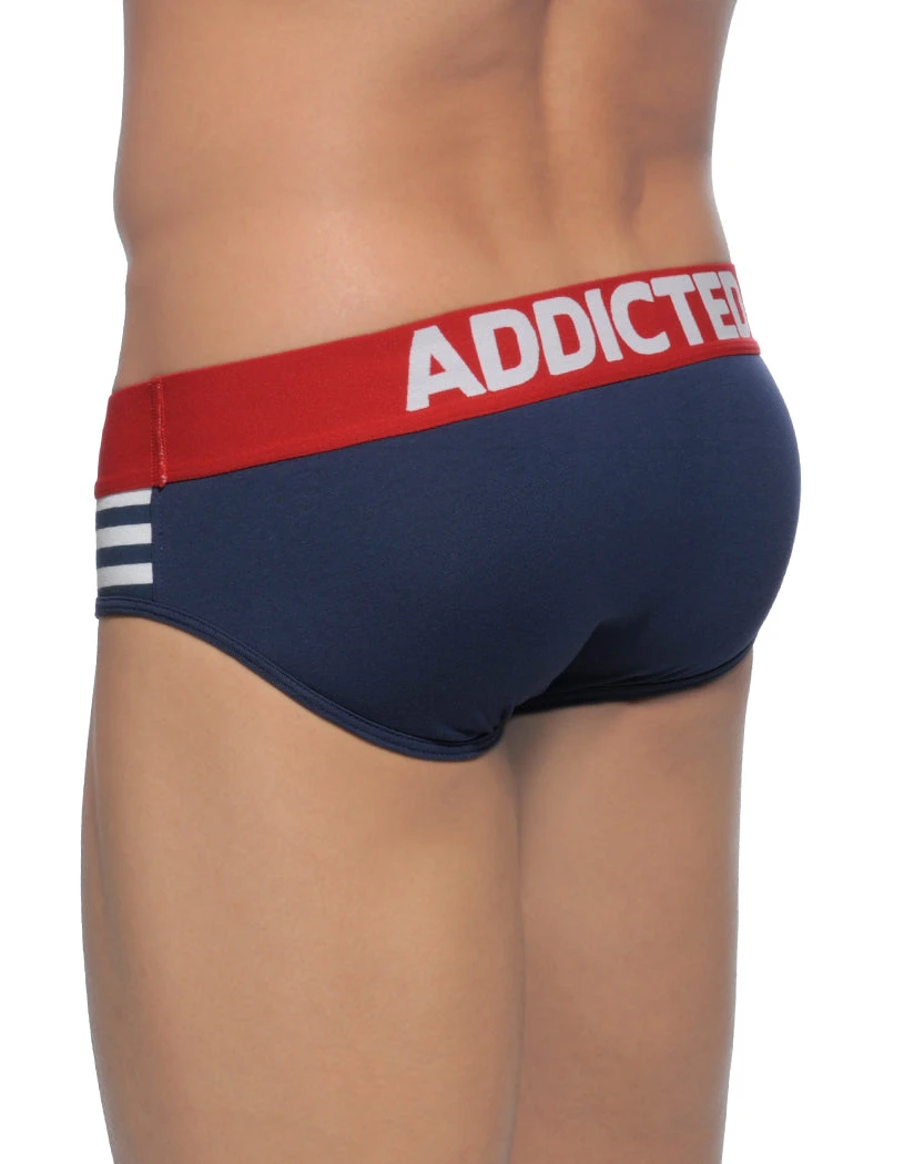 Addicted Men's Sailor Stripes Brief AD510 4 Addicted Men's Sailor Stripes Brief AD510 - Image 2