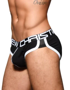 Andrew Christian Show-It Retro Pop Brief 92117 -Freshpair Lingerie Store Aug 92117Brief Black03