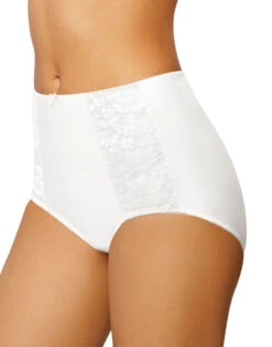 Bali Double Support Moisture Wicking No Show Brief Panty DFDBBF -Freshpair Lingerie Store Bali DFDBBF White B