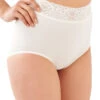 Bali Lacy Skamp Brief Panty DF2744 -Freshpair Lingerie Store Bali 2744 White B
