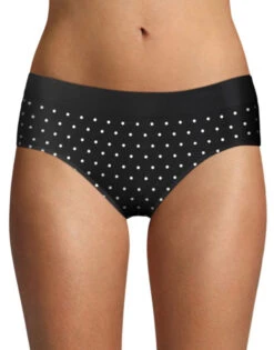 Bali One Smooth U All Around Smoothing Hipster DF2H63 -Freshpair Lingerie Store Bali 2H63 Black White Dot B