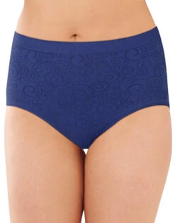 Bali Comfort Revolution Seamless Brief Panty DF803J -Freshpair Lingerie Store Bali 803J Blue Cobalt Swirl B
