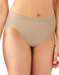 Bali Comfort Revolution Microfiber Hi Cut Brief 3 Pack DFAK83 -Freshpair Lingerie Store Bali AK83 Nude Light Beige Nude w White Dot B