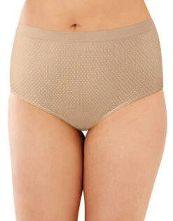 Bali Comfort Revolution Microfiber Brief 3 Pack DFAK88 -Freshpair Lingerie Store Bali AK88 Nude Light Beige Nude w White Dot B