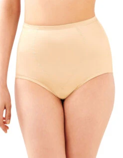 Bali Body Tummy Panel Brief Panty With Moderate Control 2-Pack DFX710 -Freshpair Lingerie Store Bali X710 Light Beige B