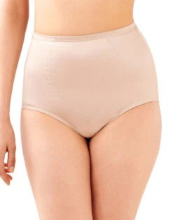 Bali Body Tummy Panel Brief Panty With Moderate Control 2-Pack DFX710 -Freshpair Lingerie Store Bali X710 Nude B