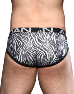 Andrew Christian Metallic Zebra Brief W/ Almost Naked 92292 -Freshpair Lingerie Store Dec 92292Brief05
