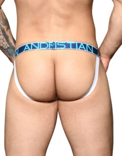 Andrew Christian Fly Jock W/ Almost Naked 92364 -Freshpair Lingerie Store Feb 92364Jock Blue05