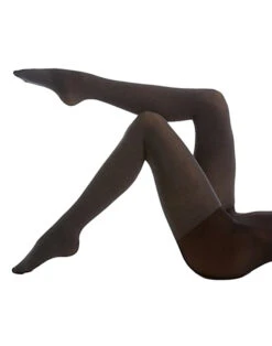 HUE Super Opaque Tight With Control Top 6620 -Freshpair Lingerie Store HUE 6620 Granite Heather B