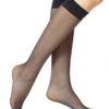 HUE Sheer Knee Hi 2 Pair Pack Hosiery -Freshpair Lingerie Store HUE U5866 Black B