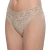 Hanky Panky Stretch Signature Original Rise Lace Thong 4811 -Freshpair Lingerie Store Hanky Panky 4811 Chai B