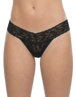 Hanky Panky 3 Pack Signature Lace Low Rise Thong 49113PK -Freshpair Lingerie Store Hanky Panky 491133PK Black B