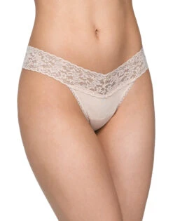 Hanky Panky Cotton With A Conscience Low Rise Thong 891581 -Freshpair Lingerie Store Hanky Panky 891581 Chai B