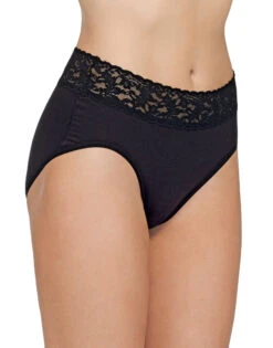 Hanky Panky Cotton With A Conscience French Brief 892461 -Freshpair Lingerie Store Hanky Panky 892461 Black B