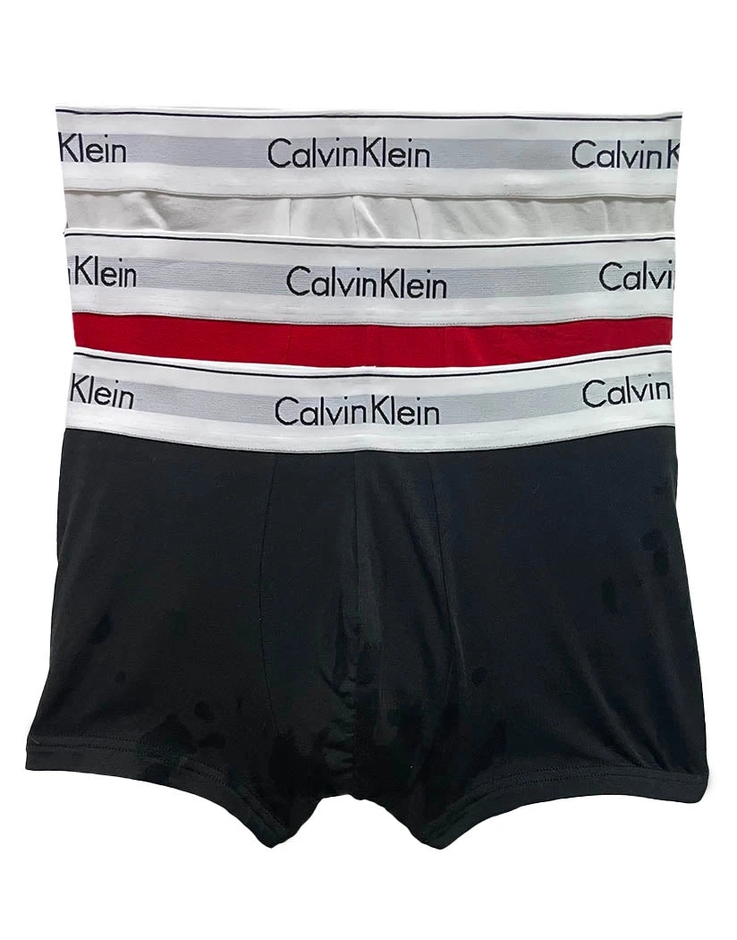 Calvin Klein Modern Cotton Stretch Low Rise Trunk 3-Pack NB1085 3 Calvin Klein Modern Cotton Stretch Low Rise Trunk 3-Pack NB1085