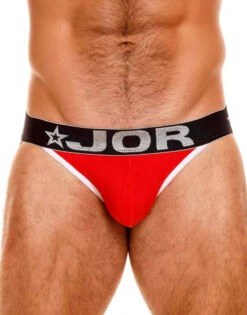 JOR Match Jockstrap 1719 -Freshpair Lingerie Store JOR 1719 Red 1