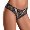 Exposed Bewitching Crotchless Brief M189 2 Exposed Bewitching Crotchless Brief M189 -Freshpair Lingerie Store M189 Black