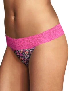 Maidenform Comfort Devotion Lace Back Tanga 40159 37 Maidenform Comfort Devotion Lace Back Tanga 40159 -Freshpair Lingerie Store Maidenform 40159 C96 Leopard Garden PrintPrim Pink B