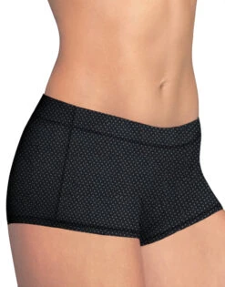Maidenform Dream Tailored Cotton Boyshort DM0002 -Freshpair Lingerie Store Maidenform DM0002 Black Dot Print B copy