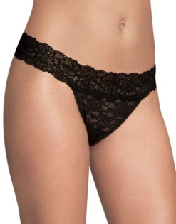 Maidenform Sexy Must Haves Lace Thong DMESLT -Freshpair Lingerie Store Maidenform DMESLT Black B