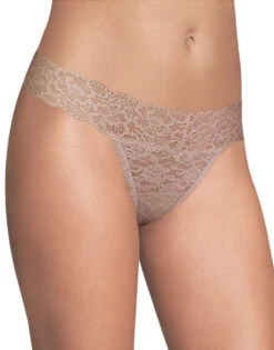 Maidenform Sexy Must Haves Lace Thong DMESLT -Freshpair Lingerie Store Maidenform DMESLT Evening Blush B