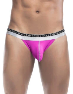 Malebasics Men's Ergonomic Pouch Bikini MBE03 -Freshpair Lingerie Store Malebasics MBE03 Hot Pink B 2