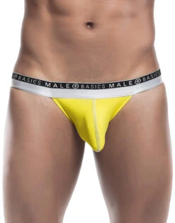 Malebasics Men's Ergonomic Pouch Bikini MBE03 -Freshpair Lingerie Store Malebasics MBE03 Yellow B 1