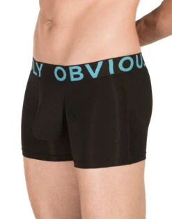 Obviously Men's EveryMan Boxer Brief 3 Inch Leg B00 -Freshpair Lingerie Store Obviously B00 Black 1A B 3