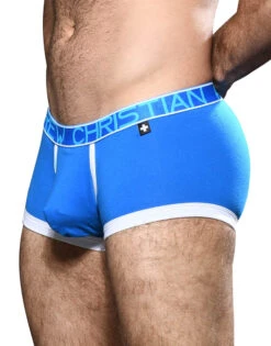 Andrew Christian Fly Tagless Boxer W/ Almost Naked 92188 17 Andrew Christian Fly Tagless Boxer W/ Almost Naked 92188 -Freshpair Lingerie Store Oct 92188Boxer Blue02