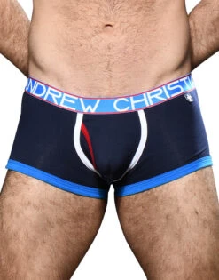 Andrew Christian Fly Tagless Boxer W/ Almost Naked 92188 12 Andrew Christian Fly Tagless Boxer W/ Almost Naked 92188 -Freshpair Lingerie Store Oct 92188Boxer Navy01